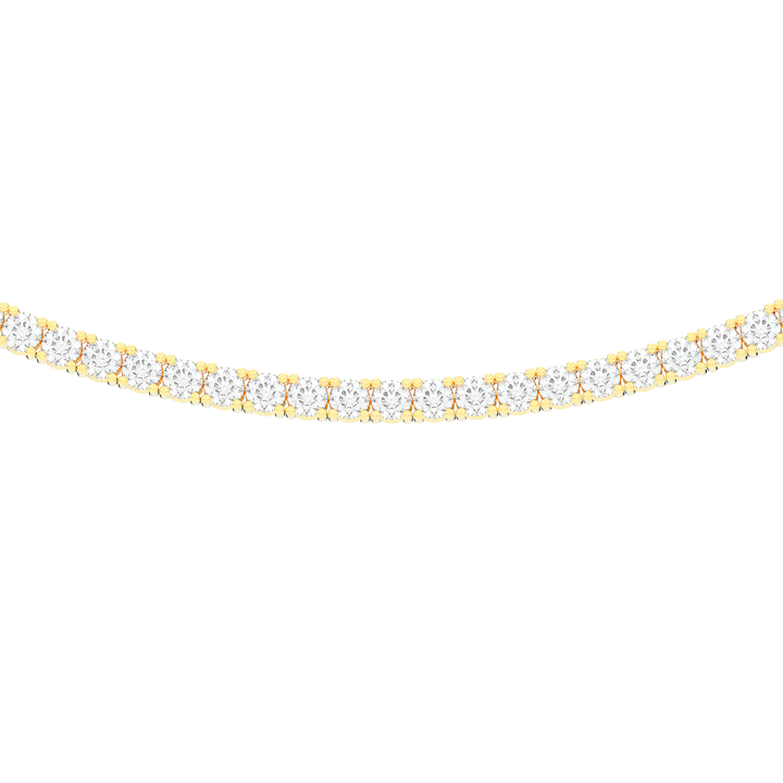 11.00CT.TW ROUND LAB DIAMOND TENNIS NECKLACE