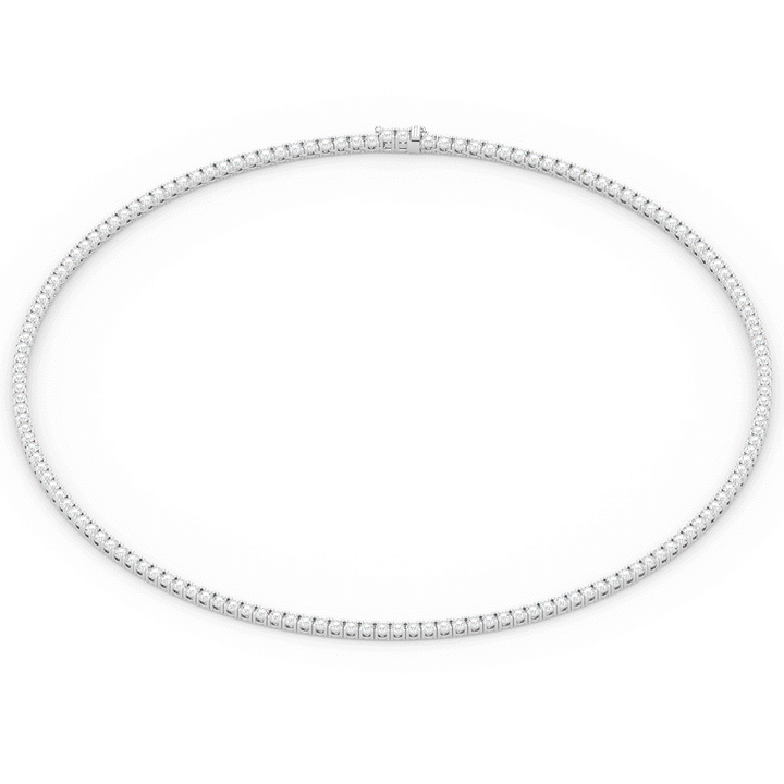 11.00CT.TW ROUND LAB DIAMOND TENNIS NECKLACE