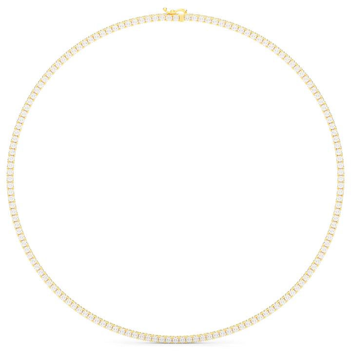 11.00CT.TW ROUND LAB DIAMOND TENNIS NECKLACE