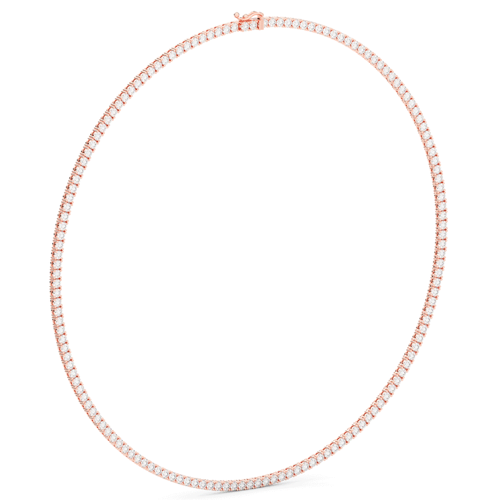 11.00CT.TW ROUND LAB DIAMOND TENNIS NECKLACE