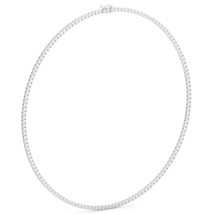 11.00CT.TW ROUND LAB DIAMOND TENNIS NECKLACE