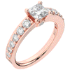 1.75CT.TW PRINCESS LAB DIAMOND SOLITAIRE ENGAGEMENT RING