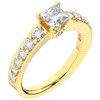 1.75CT.TW PRINCESS LAB DIAMOND SOLITAIRE ENGAGEMENT RING