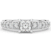 1.75CT.TW PRINCESS LAB DIAMOND SOLITAIRE ENGAGEMENT RING