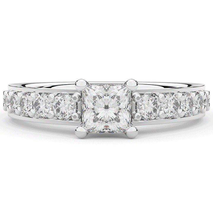 1.75CT.TW PRINCESS LAB DIAMOND SOLITAIRE ENGAGEMENT RING