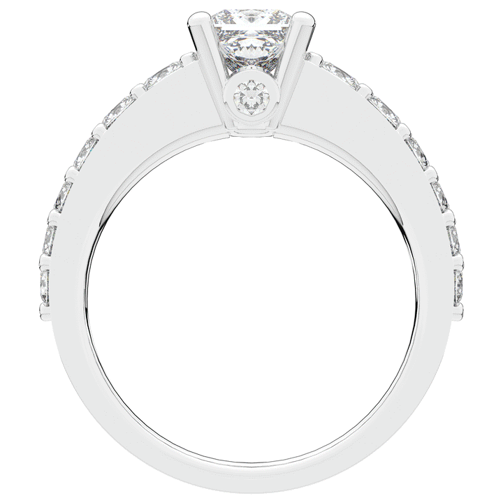 1.75CT.TW PRINCESS LAB DIAMOND SOLITAIRE ENGAGEMENT RING