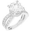 6.25CT.TW ROUND LAB DIAMOND ENGAGEMENT RING