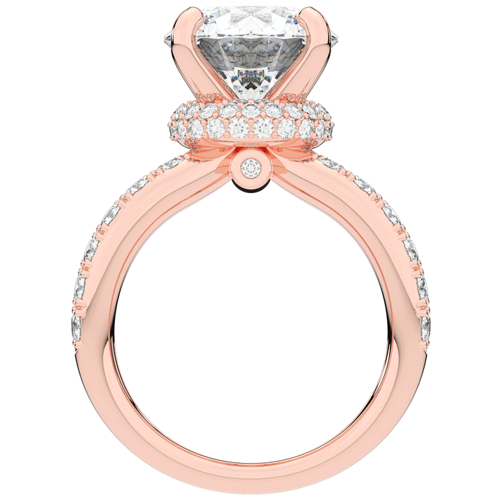 6.25CT.TW ROUND LAB DIAMOND ENGAGEMENT RING