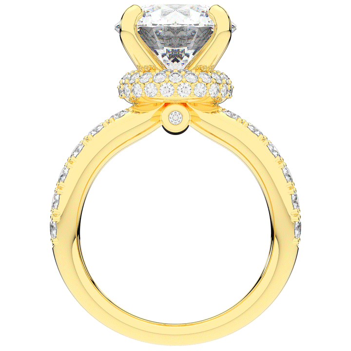 6.25CT.TW ROUND LAB DIAMOND ENGAGEMENT RING