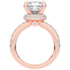 5.25CT.TW PRINCESS LAB DIAMOND ENGAGEMENT RING