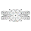 5.25CT.TW PRINCESS LAB DIAMOND ENGAGEMENT RING