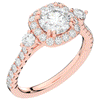 1.75CT.TW ROUND LAB DIAMOND HALO ENGAGEMENT RING