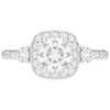 1.75CT.TW ROUND LAB DIAMOND HALO ENGAGEMENT RING