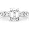 4.35CT.TW EMERALD CUT LAB DIAMOND ENGAGEMENT RING