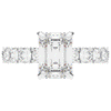 4.35CT.TW EMERALD CUT LAB DIAMOND ENGAGEMENT RING