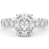 4.35CT.TW OVAL LAB DIAMOND ENGAGEMENT RING