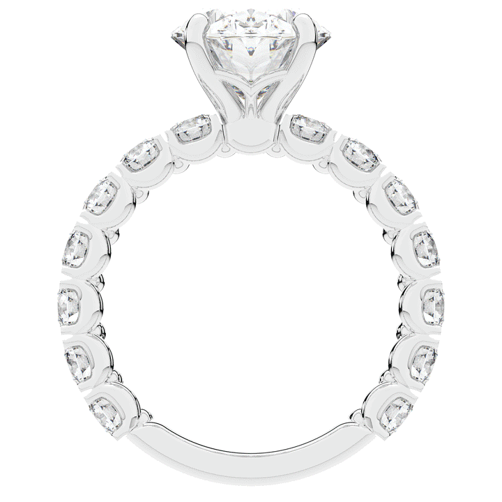 4.35CT.TW OVAL LAB DIAMOND ENGAGEMENT RING