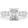 4.35CT.TW RADIANT LAB DIAMOND ENGAGEMENT RING