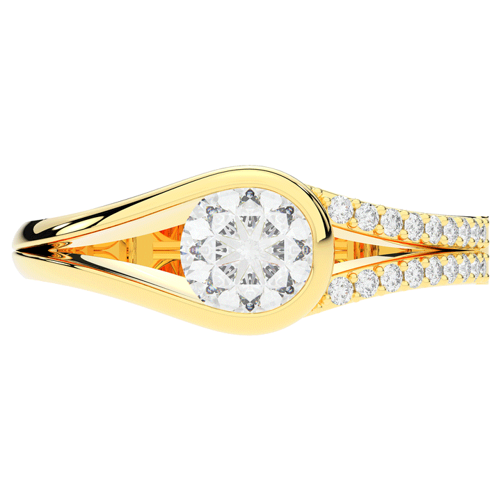 1.10CT.TW ROUND LAB DIAMOND SOLITAIRE ENGAGEMENT RING