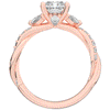 2.40CT.TW RADIANT LAB DIAMOND TWIST BAND ENGAGEMENT RING