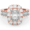 6.00CT.TW RADIANT LAB DIAMOND HALO ENGAGEMENT RING