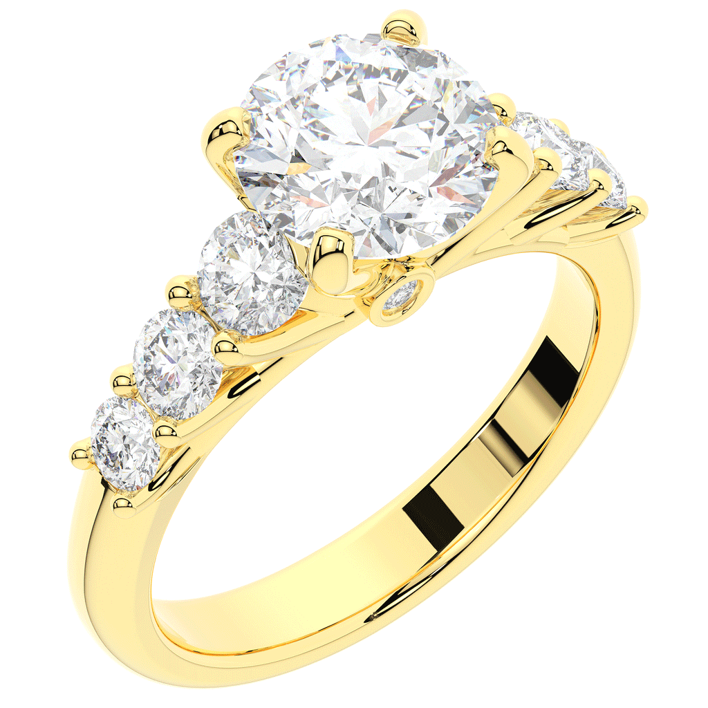 3.00CT.TW ROUND LAB DIAMOND  ENGAGEMENT RING