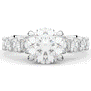 3.00CT.TW ROUND LAB DIAMOND  ENGAGEMENT RING