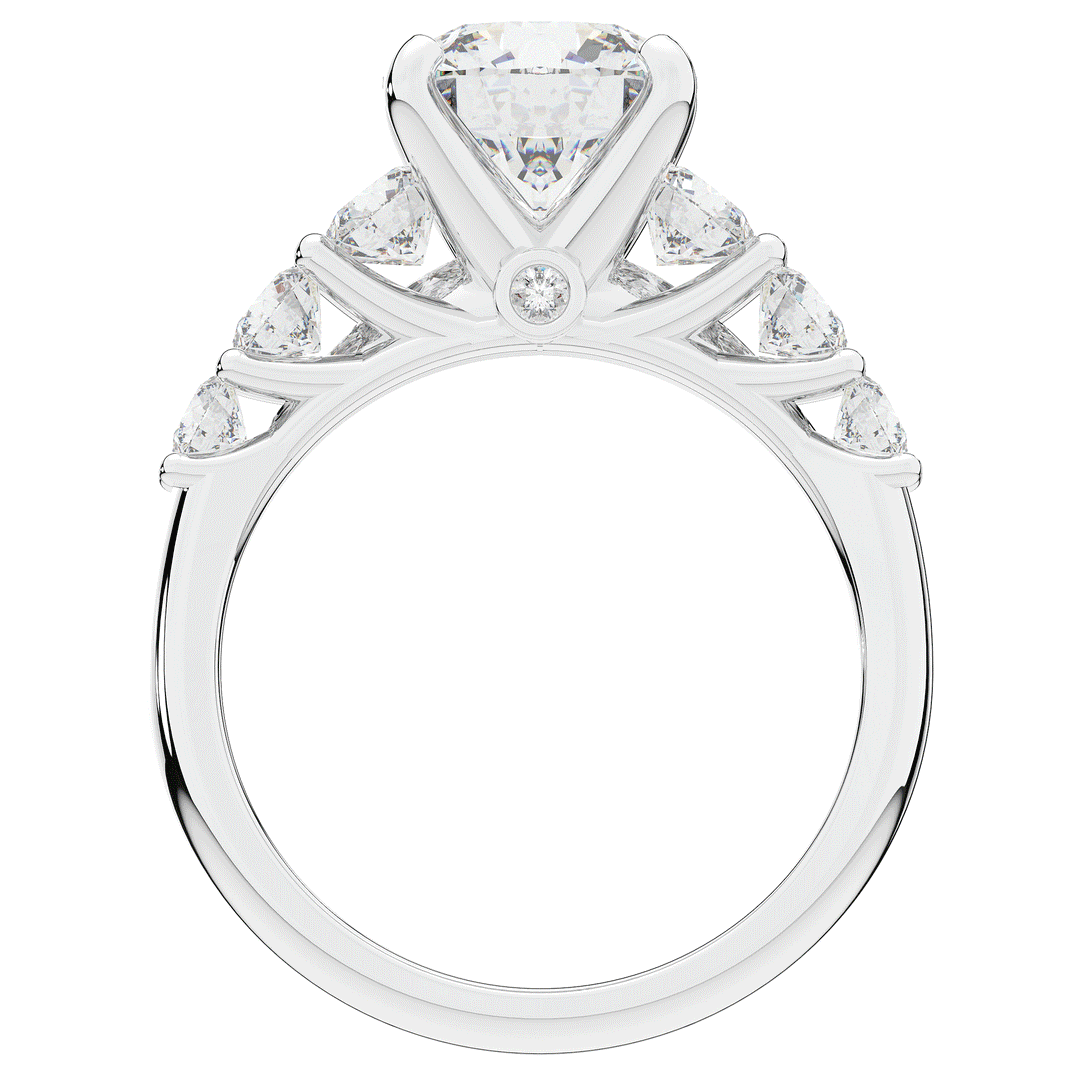 3.00CT.TW ROUND LAB DIAMOND  ENGAGEMENT RING