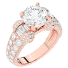 4.75CT.TW ROUND LAB DIAMOND ENGAGEMENT RING