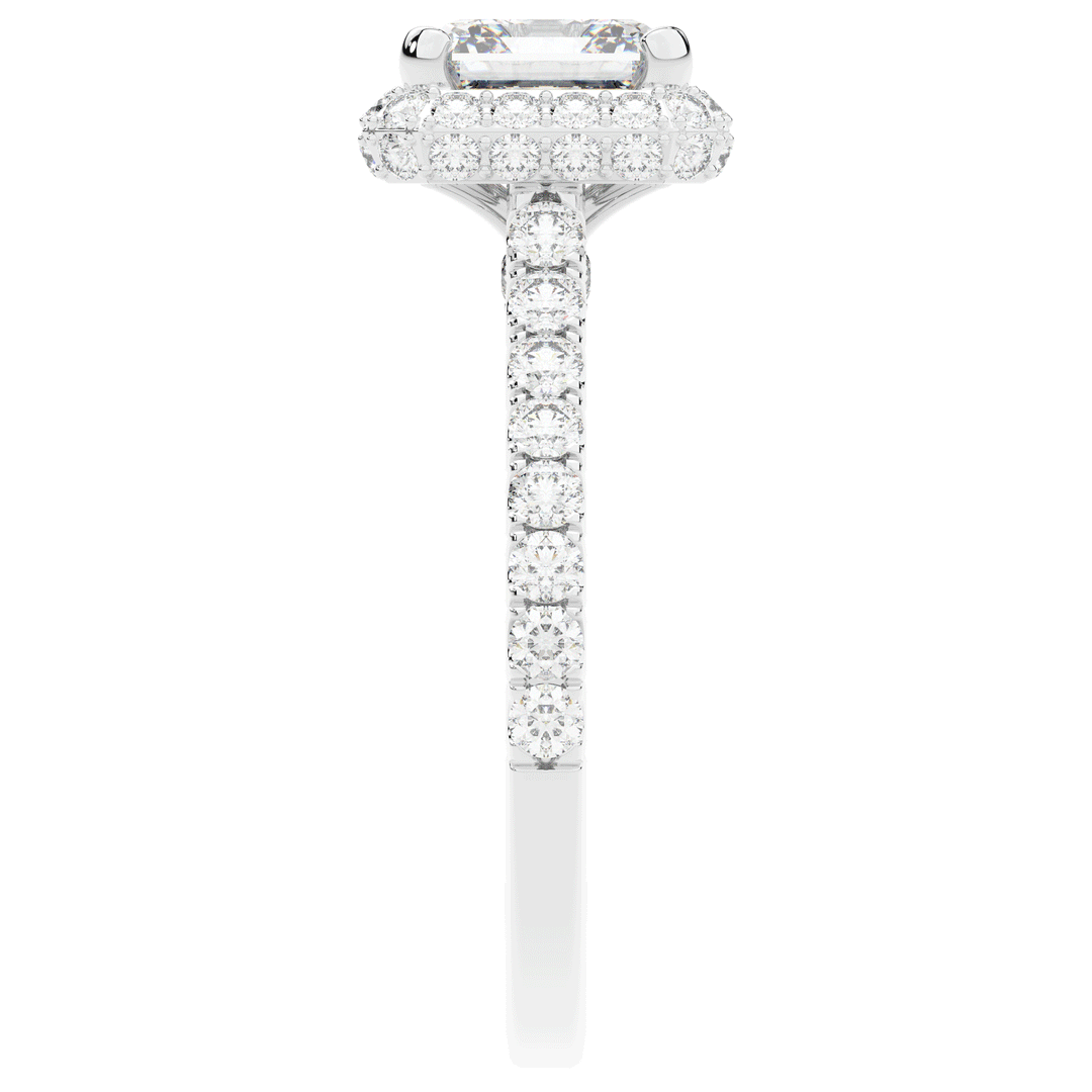 2.75CT.TW ASSCHER LAB DIAMOND HALO ENGAGEMENT RING