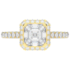 2.75CT.TW ASSCHER LAB DIAMOND HALO ENGAGEMENT RING