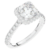 2.75CT.TW CUSHION LAB DIAMOND HALO ENGAGEMENT RING