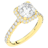 2.75CT.TW CUSHION LAB DIAMOND HALO ENGAGEMENT RING