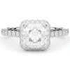 2.75CT.TW CUSHION LAB DIAMOND HALO ENGAGEMENT RING