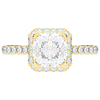 2.75CT.TW CUSHION LAB DIAMOND HALO ENGAGEMENT RING