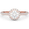 1.90CT.TW ROUND LAB DIAMOND HALO ENGAGEMENT RING