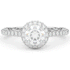 1.90CT.TW ROUND LAB DIAMOND HALO ENGAGEMENT RING