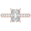 3.00CT.TW RADIANT LAB DIAMOND ENGAGEMENT RING