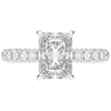 3.00CT.TW RADIANT LAB DIAMOND ENGAGEMENT RING