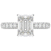 3.00CT.TW EMERALD CUT LAB DIAMOND ENGAGEMENT RING