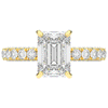 3.00CT.TW EMERALD CUT LAB DIAMOND ENGAGEMENT RING