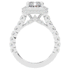 4.50CT.TW RADIANT LAB DIAMOND HALO ENGAGEMENT RING