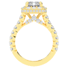 4.50CT.TW RADIANT LAB DIAMOND HALO ENGAGEMENT RING