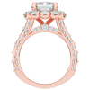 8.00CT.TW EMERALD CUT LAB DIAMOND HALO ENGAGEMENT RING