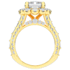 8.00CT.TW EMERALD CUT LAB DIAMOND HALO ENGAGEMENT RING