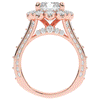 8.00CT.TW RADIANT LAB DIAMOND HALO ENGAGEMENT RING