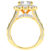 8.00CT.TW RADIANT LAB DIAMOND HALO ENGAGEMENT RING