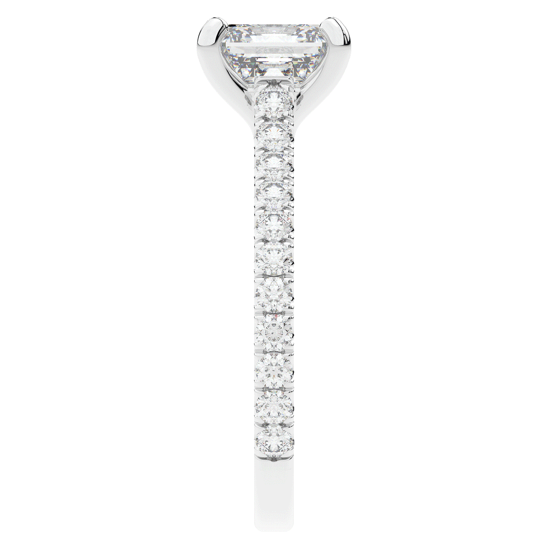 2.40CT.TW ASSCHER LAB DIAMOND ENGAGEMENT RING