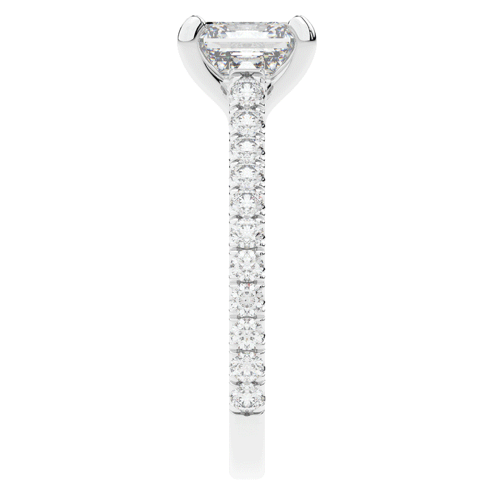 2.40CT.TW ASSCHER LAB DIAMOND ENGAGEMENT RING