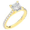 2.40CT.TW ASSCHER LAB DIAMOND ENGAGEMENT RING